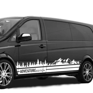 2 PCS Graphics Forest Mountain Car Sticker For Mercedes Benz Vito V Class Viano - Picture 1 of 7