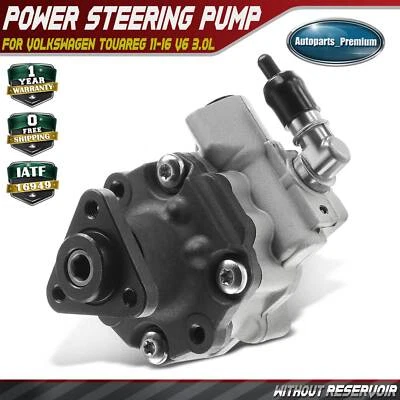 Power Steering Pump w/o Pulley for Volkswagen Touareg V6 3.0L TDI 7P6-422-154-A - Image 1 of 4
