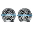 2PCS Microphone Grill Mic Grille Replacement Mic Ball Head Mesh for 9328