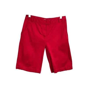 Lady Hagen Bermuda Damen Chino Shorts rot flach vorne Baumwolle Stretch Gr. 4 - Bild 1 von 9