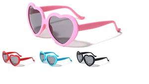 Kids Heart Shaped Sunglasses (K852-HEART) *NEW* *FREE Shipping* - Picture 1 of 7