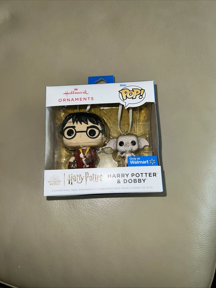 Hallmark Harry Potter and Dobby Funko POP Christmas Tree Ornament 2-Pack