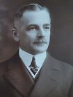 Mustache Man Antique Photo VTG Early 1900s Nice Suit Plaza Hotel NYC 