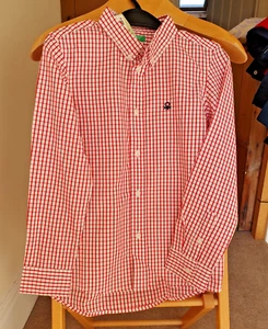 Benetton boys red checked shirt, 7-8 years *NEW* - Picture 1 of 4