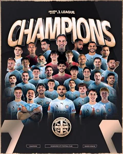 MELBOURNE CITY FC 2025 SOCCER FOOTBALL CHAMPION TEAM POSTER,BARGAIN,A LEAGUE,1 - Picture 1 of 1
