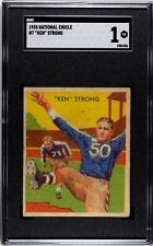 1935 National Chicle Ken Strong Rookie #7 SGC 1 - New York Giants - HOF RC