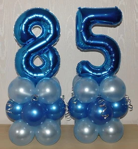 85. GEBURTSTAG - 85 JAHRE - MÄNNLICH - PARTY - FOLIENBALLON DISPLAY - TISCH HERZSTÜCK - Bild 1 von 2