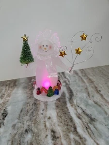 JCPenney Acryl Engel Home Collection Acryl beleuchteter Engel Schneemann - Bild 1 von 14