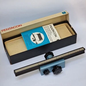 Riel deslizante de enfoque de fuelle de primer plano grande Pentacon en caja e instrucciones excelente+ - Imagen 1 de 11