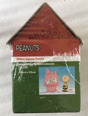 Peanuts Charlie Brown & Snoopy Doghouse 100 pc Jigsaw Puzzle NEW SEALED - Image 1 of 3