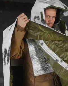 Poncho de imagen térmica blanca mancha (protección contra imágenes térmicas)💙💛! - Imagen 1 de 5
