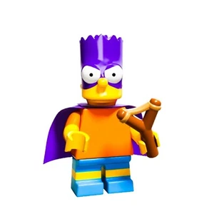 Lego Bartman Minifigure & His Trusty Slingshot (The Simpsons Series 2) Brand New - Picture 1 of 1