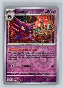 Pokémon 151 Haunter 093/165 holo inverso raro casi nuevo - Imagen 1 de 2