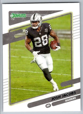 2021 Donruss Josh Jacobs Las Vegas Raiders #85 - Image 1 of 2