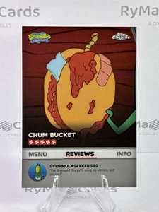 Chum Bucket Chum Burger 2025 Topps Chrome SpongeBob #BB-7 Kelp Reviews - Picture 1 of 2