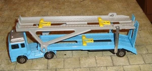 CORGI JUNIORS - VOLVO TRACTOR CAB WITH CAR TRANSPORTER TRAILER -  UNBOXED - Picture 1 of 15