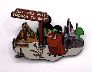 Prendedor Disney Wild About Safety #10 Are You Well Enough to Ride Timon Pumba - Imagen 1 de 4