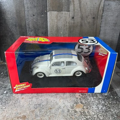 Disney Herbie 1963 VW Beetle The Love Bug Diecast 1:18 Johnny Lightning 2005 - Image 1 of 4