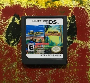 My Amusement Park + Digging For Dinosaurs Nintendo DS Authentic Cleaned Tested  - Picture 1 of 1