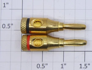 ACME 02-05-5 vergoldete Ersatz Bananenstecker Enden (2er Beutel) - Bild 1 von 1