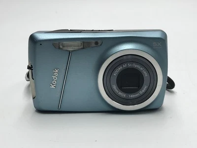 Kodak EasyShare M550 12MP Light Blue Digital Camera w/ Battery (C-30) - Image 1 of 4