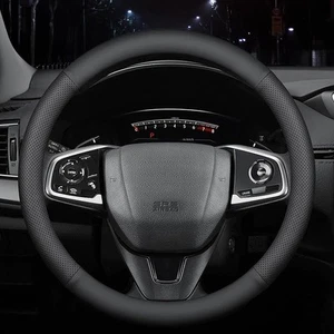 New Nappa Leather car Steering Wheel Cover, Anti-Slip, Safety, Soft - Picture 1 of 6