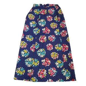Vtg. Adelaar aristocrat 1970s Maxi Skirt- Blue floral- Size xs/s ? - Picture 1 of 16