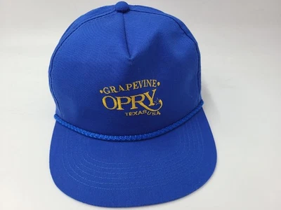 Gorra de Colección Grapevine Opry Texas EE. UU. Exterior YoungAn Cuerda Snapback Sombrero Hombres Azul Foto 1 de 4