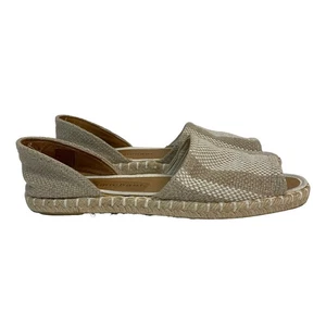 Scarpe sandalo piatto Erin Michael punta aperta slip on taglia 8 - Foto 1 di 8