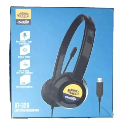 Cuffie Con Microfono Magneti Marelli Dt 326 Learning Headphone Usb Nere - Immagine 1 di 4