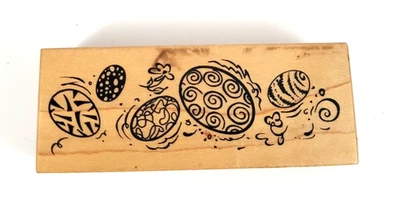 Sello de goma montado en madera PSX Decorated Eggs G-2314 1997 Foto 1 de 4
