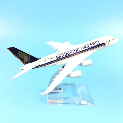 1:400 Singapore Airlines Airbus A380-800 Diecast Airplane Model Collection 16cm - Image 1 of 4