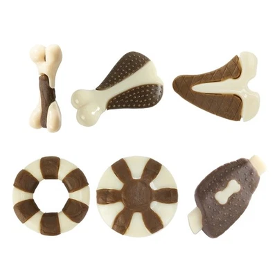 Dog Chew Toy Dog Teether for Aggressive Chewer Dog Bone Toy Nylon Beef Flavor - Image 1 of 4