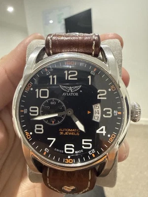 Reloj Aviator Bristol Colección Vintage Edición Limitada Hecho en Suiza Foto 1 de 4