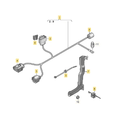 2012–2018 Audi A6 A7 Quattro Steering Wiring Harness Used OEM 4G1971111C - Image 1 of 4