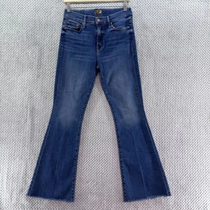 Mother Jeans Damen 29 blau Walking in Coals The Weekender Fray Flare Mid Rise - Bild 1 von 17