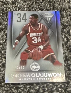 Camiseta deportiva Panini Titanium 2013-14 número 1/34 Hakeem Olajuwon #184 primera de la corte - Imagen 1 de 2