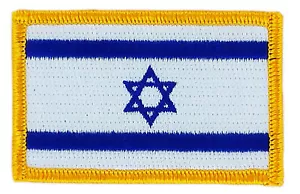 FLAG PATCH PATCHES ISRAEL ISRAELI IRON ON COUNTRY EMBROIDERED WORLD SMALL - Bild 1 von 1