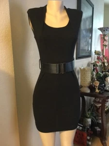 Vestido para mujer Foreign Exchange talla S nuevo con etiquetas sin mangas con cinturón negro poliéster - Imagen 1 de 12