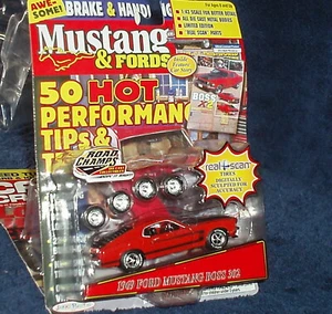 ROAD CHAMPS 1969 FORD MUSTANG BOSS 302 RED REAL SCAN TIRES 1/43 O Scale - Picture 1 of 10
