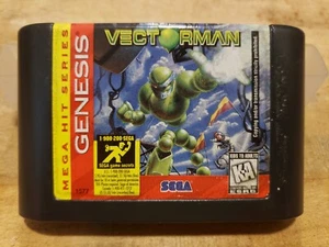 AUTHENTIC! Vectorman (Sega Genesis, 1995) Cleaned, Tested and Working! LOOK! - Picture 1 of 3