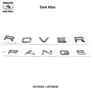 LAND ROVER REAR NAME PLATE "RANGE ROVER" SET RANGE VELAR LR154635 LR154636 OEM - Bild 1 von 1