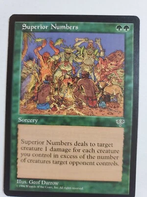 MTG Magic The Gathering Card Superior Numbers Sorcery Green Mirage  - Image 1 of 2