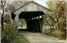 Chambers Road Covered Bridge Big Walnut Creek Delaware County Ohio OH Postcard