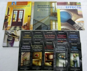 Painting Techniques & Faux Finishes Painted House 4 Book Lot + 10 Pamphlets - Picture 1 of 10