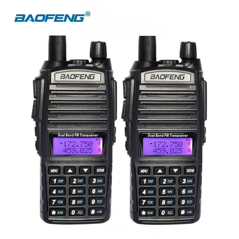 2pc BAOFENG UV-82 Radio VHF/UHF 137-174/400-520MHz Dual Band Radio Walkie Talkie - Image 1 of 4