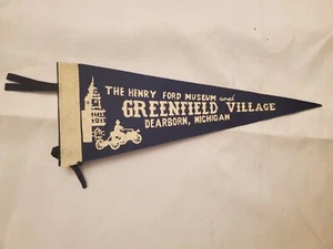 Vintage Felt Pennant Henry Ford Museum Greenfield Village Dearborn MI 15.5'' #2 - Picture 1 of 1