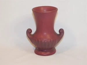 Van Briggle Pottery 1920s 1930s Mulberry Double Handle Urn Style Vase 5 In. - Picture 1 of 7