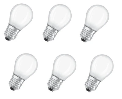6x Osram LED Star Classic Kugel E27 4W=40W warmweiß matt EEK:F (Spektrum A-G) - Bild 1 von 3