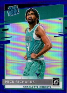 NICK RICHARDS 2020-21 Donruss Optic RR Purple Prizm #193 Charlotte Hornets - Picture 1 of 2